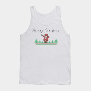 Christmas Dabbing - Knitted Santa Claus 1 Tank Top